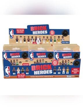 Brick Heroes NBA Blind Box Collectible Figures Rare Look For LeBron, Curry, Cade